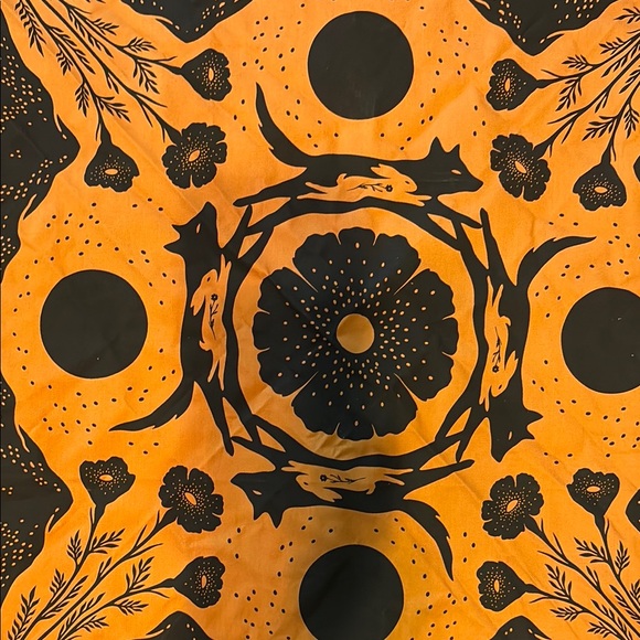 Eradura Brown/Burnt Orange and Black Patterned Bandana - Picture 2 of 3